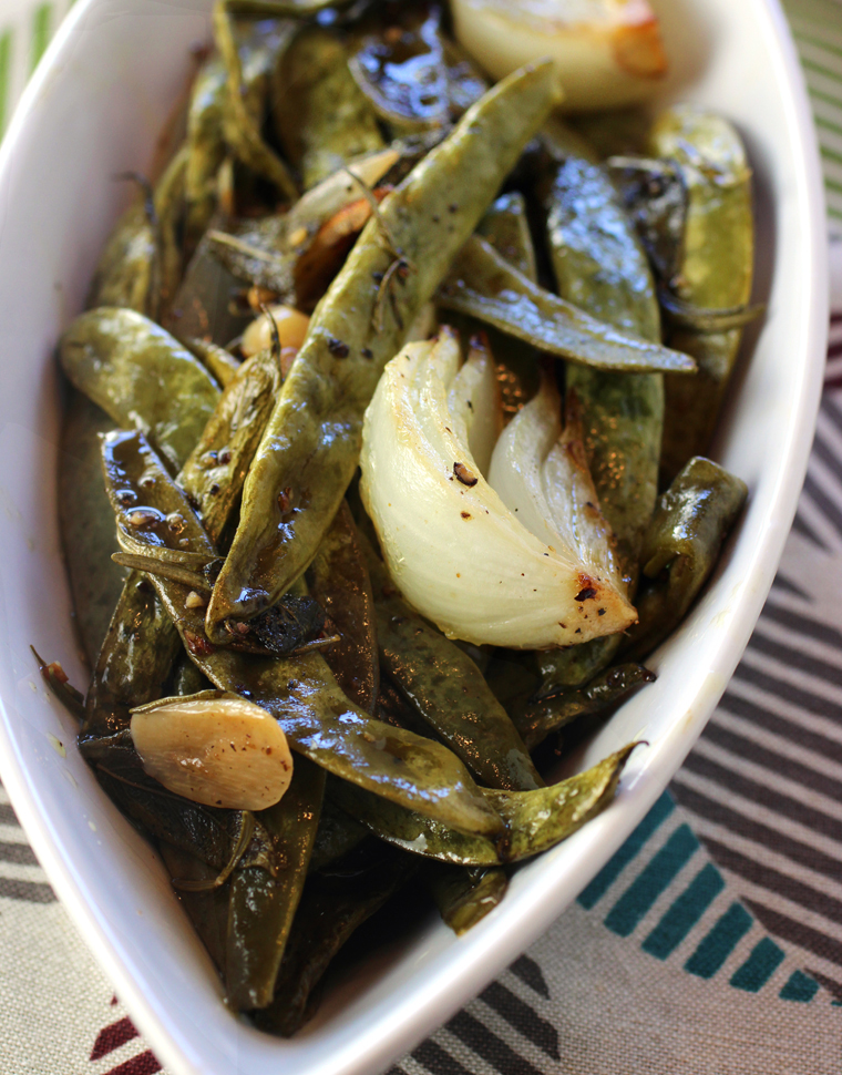 The garlic cloves turn so irresistibly buttery that you might want to add extra to the pan.