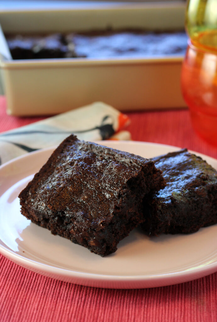 An easy rhubarb jam gets folded into the batter for these rich chocolate brownies.