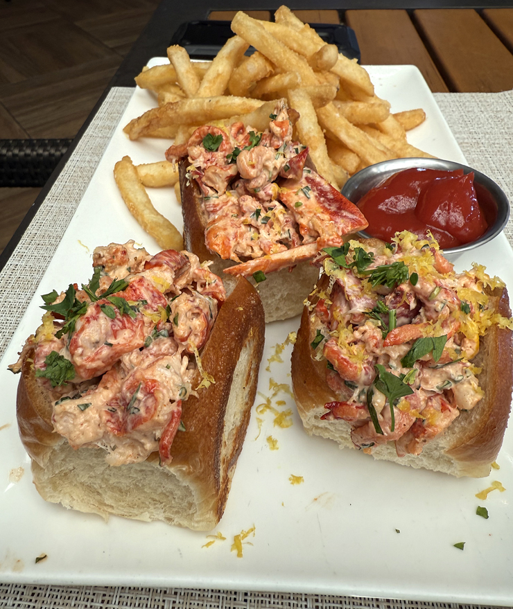 Mini lobster rolls.